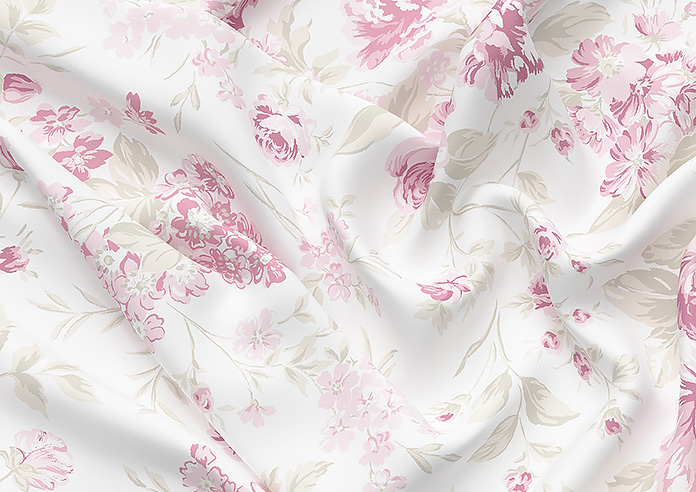 Shabby Chic by Rachel Ashwell Romantic Rose, Pink - Twist&Fit Roman Blind - Image 4